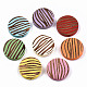 Painted Natural Wood Beads WOOD-T021-50B-M-1