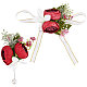 Craspire 1pz spilla in stoffa di fiori di rosa AJEW-CP0001-80B-1