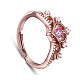 SHEGRACE Gorgeous Real Rose Gold Plated 925 Sterling Silver Finger Ring JR361A-1