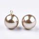 Eco-Friendly ABS Plastic Imitation Pearl Beads MACR-S367-D-04-3