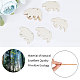 Animal Theme Unfinished Blank Wooden Pendants Set for Painting Arts WOOD-WH0124-26B-6