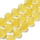 Naturelles agate jaune brins de perles G-NH0004-043-1
