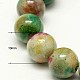 Chapelets de perles de jade blanche naturelle G-H1627-10MM-9-3