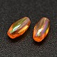 AB Color Plated Rice Electroplated Eco-Friendly Transparent Acrylic Beads PACR-I002-16-2