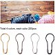PandaHall Elite 1000 Pcs 4 Colors Metal Gourd Safety Pins Calabash Pin Bulb Pin Bead Needles Clothing Hanging Tag Pins for DIY Home Accessories PH-IFIN-G079-01-5