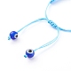 Bracelets de perles de nylon tressés réglables BJEW-JB06066-4