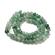 Natürlichen grünen Aventurin Perlen Stränge G-D081-A09-2