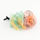 Flower Cloth Plastic Banana Hair Clips PHAR-S290-04-1