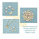 SUPERFINDINGS 50Pcs 5 Styles Real 14K Gold Plate Brass Charms Pendants Flower Clover Charms Butterfly Jewelry Pendants for Jewelry Making and Craft，Hole：0.8~1.2mm KK-FH0004-69-4