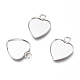 304 Stainless Steel Pendant Cabochons Settings for Fashion Jewelry STAS-M283-01P-A-1