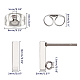Unicraftale 304 Stainless Steel Stud Earring Findings STAS-UN0003-03-3