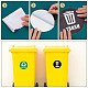 6Pcs 2 Styles PVC Garbage Recycle Trash sign stickers DIY-WH0043-40-5