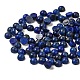 Dôme de lapis-lazuli naturel teint/cabochons demi-ronds G-G037-01C-03-2