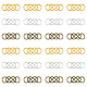 Dicosmetic 72 stücke 3 farben zinklegierung stecker charms FIND-DC0003-69-1