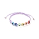Set di braccialetti intrecciati con perline intrecciate in resina a 5 colori BJEW-JB08809-7