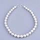 Fili di perle graduate di perle naturali barocche keshi PEAR-Q004-32A-3