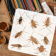 Animal de compagnie évider dessin peinture pochoirs DIY-WH0391-0450-3
