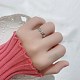 Adjustable 925 Sterling Silver Cuff Rings RJEW-BB58419-A-2