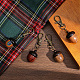 Décoration de pendentif de bijoux de boîte de gland en bois HJEW-AB00454-5