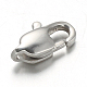 304 Stainless Steel Lobster Claw Clasps X-STAS-F094-05A-P-1