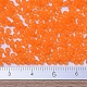 MIYUKIラウンドロカイユビーズ  日本製シードビーズ  11/0  （rr138f）マット透明オレンジ  2x1.3mm  穴：0.8mm  約1111個/10g X-SEED-G007-RR0138F-4