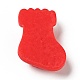 オペーク クリスマス レジン カボション  靴下  レッド  22.5x16.5x7mm RESI-G039-06-3