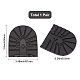 GORGECRAFT 2Pcs Non-Skid Sole Protector Non-Slip Wearable Flexible Rubber Shoe Soles Back Heel Stick Pad for DIY Sports Boots Leather Shoes Repair Supplies Replacement Accessories DIY-WH0319-38A-2