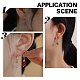 Arricraft 30 pcs accessoires de boucles d'oreilles à levier KK-NB0003-07-6