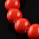 Perles en verre peintes DGLA-R003-16mm-25-1