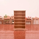 Miniatur 6-stöckiges Holz-Bücherregal mit Dekorationen MIMO-PW0001-065-2