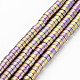 Electroplate Non-magnetic Synthetic Hematite Beads Strands G-T061-141E-4