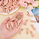 SUNNYCLUE 100Pcs Pink Keychain Tassels Bulk Faux Leather Tassel Pendant Decorations Golden Cap Tassel Charm for Jewellery Making DIY Keychain Earring Necklace Key Rings Charms Crafting Supplies FIND-SC0003-22B-3