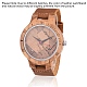 Zebrano деревянные наручные часы WACH-H036-20-1