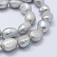 Fili di perle di perle d'acqua dolce coltivate naturali PEAR-K004-05E-01-3
