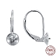 Accessoires pour boucles d'oreilles dormeuses en argent sterling plaqué rhodium STER-I017-084I-P-1