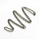 Латунные кабельные цепи ожерелья MAK-R019-AB-1