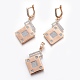Kits de bijoux en laiton avec zircone cubique de micro pave SJEW-F189-07KCG-1
