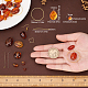 Sunnyclue 1 boîte bricolage 10 paires de perles en forme de larme perles d'ambre acryliques pour kit de fabrication de boucles d'oreilles plat rond brun sable ovale chocolat perles acryliques débutants bricolage artisanat femmes adultes DIY-SC0018-53-3
