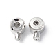 Зажимные бусины из латуни X-KK-P223-35P-1