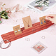 3-Slot Rectangle Wood Earring Display Card Stands EDIS-WH0012-45A-3