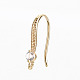 Brass Micro Pave Clear Cubic Zirconia Earring Hooks KK-R117-061-NF-4