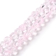 Chapelets de perles en verre transparente   GLAA-F114-02A-02-1