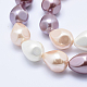 Chapelets de perles en coquille électrolytique BSHE-F013-03-4