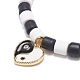 Ensemble de bracelets extensibles perlés en argile polymère faits à la main 3pcs 3 styles BJEW-JB08853-5