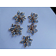 Cabochons di rhinestone acrilico OHAR-PW0010-02G-2