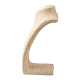 立体的なネックレスの胸像が表示されます  PUマネキンのジュエリーディスプレイ  籐でカバー  小麦  210x125x278mm NDIS-E018-C-01-4