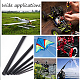 BENECREAT 21Pcs 0.8mm-3mm OD Round Carbon Fiber Rod for RC Airplane DIY Projects DIY-BC0004-81-6