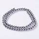 Synthetic Magnetic Hematite Beads Strands G-H1097-1-2