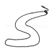 304 Stainless Steel Cable Chain Necklace for Men Women NJEW-K245-025E