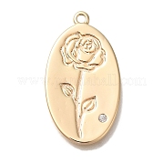 Латунные микро проложить кубического циркония подвески KK-U038-05G-02